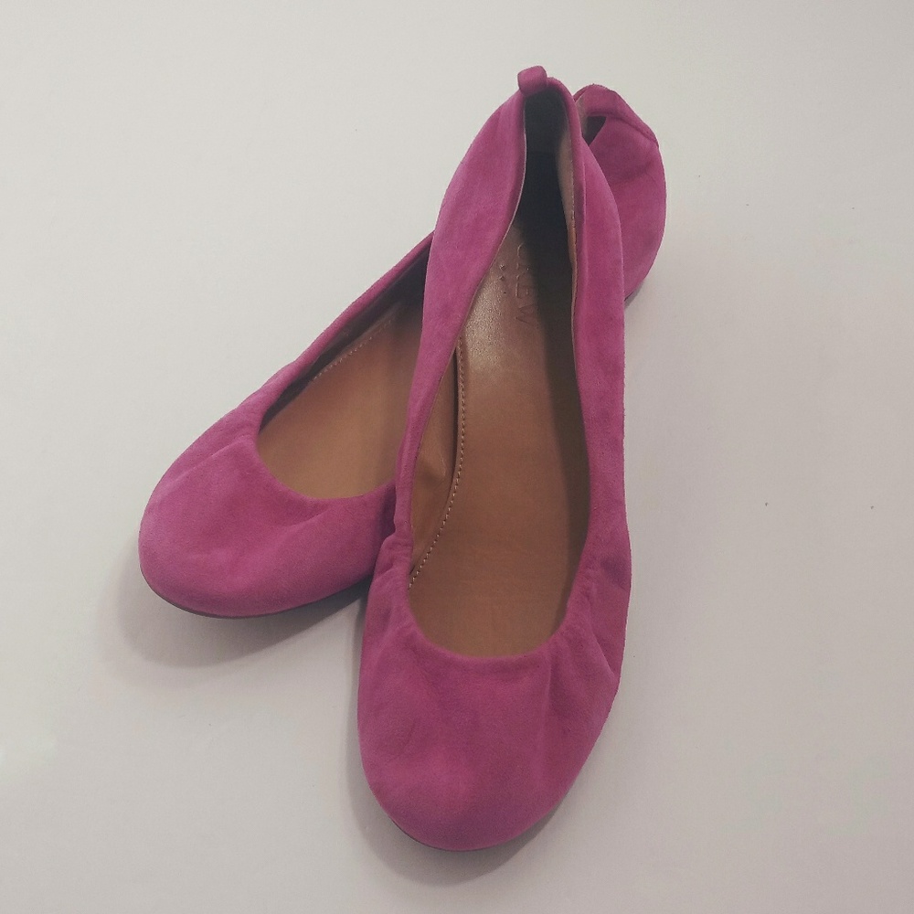 Pink J Crew Flats size 7